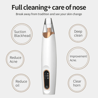 Electric Blackhead Vacuum Remover Vacuum Facial Pore Cleaner Electric Acne Extractor Tool for Women & Men Face Nose Cleaner